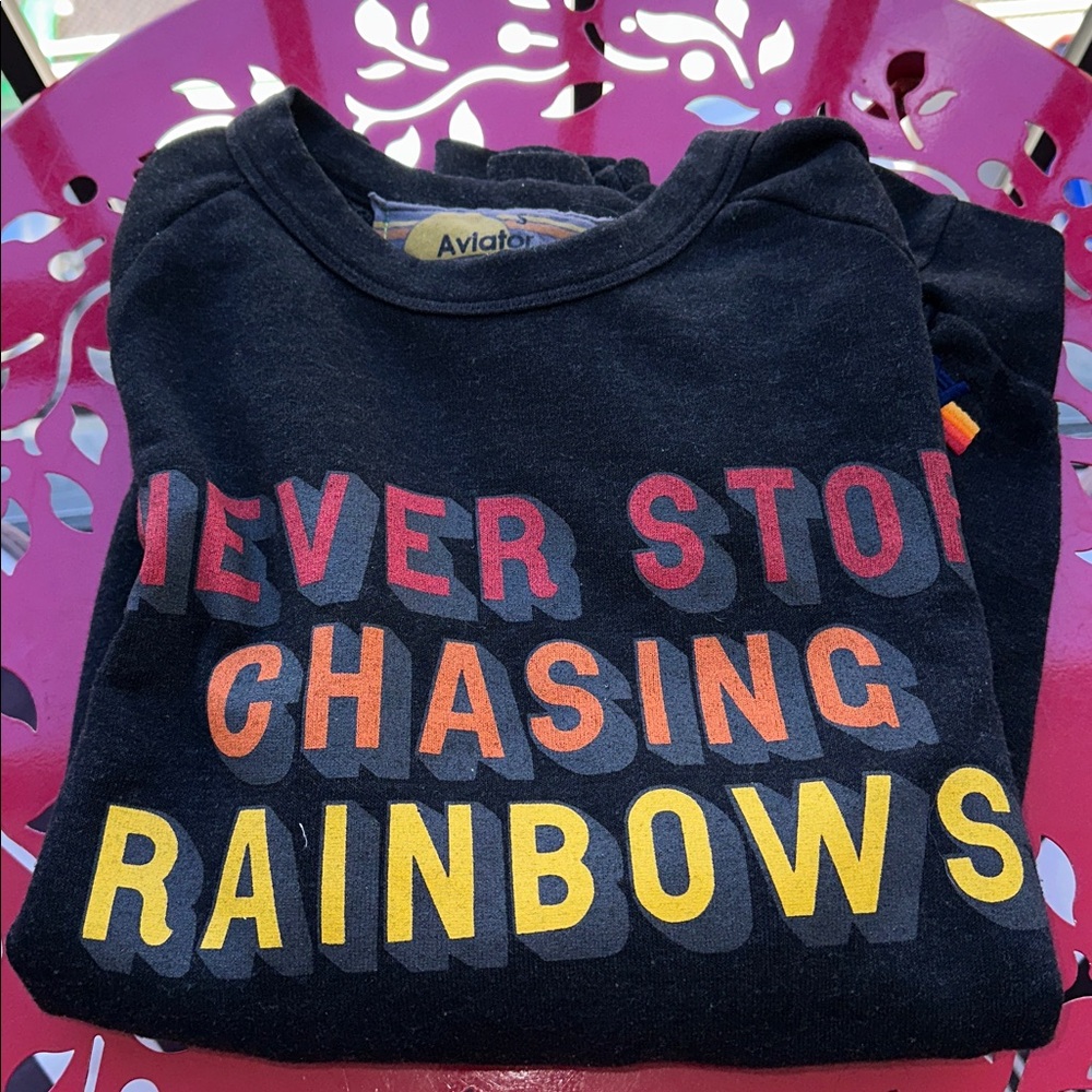 Aviator Nation Rainbow Gray Crewneck - Picture 7 of 10